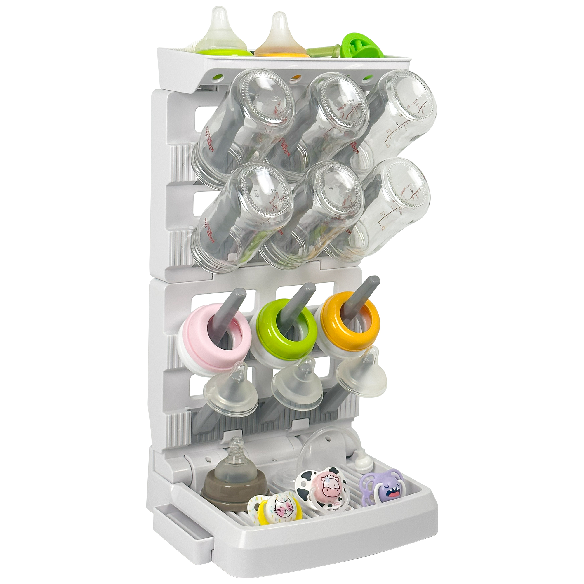 Baby Products Eco Friendly - Vertical Detachable Baby Bottle Drying Rack,
