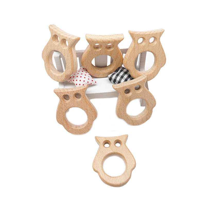 Chenkai 10pcs Owl Wooden Teeth - Baby Products Eco Friendly บทวิจารณ์และราคา