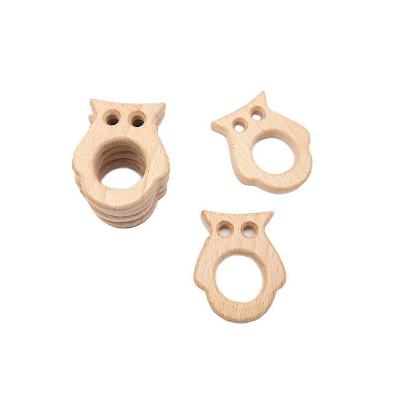 Chenkai 10pcs Owl Wooden Teeth - Baby Products Eco Friendly บทวิจารณ์และราคา