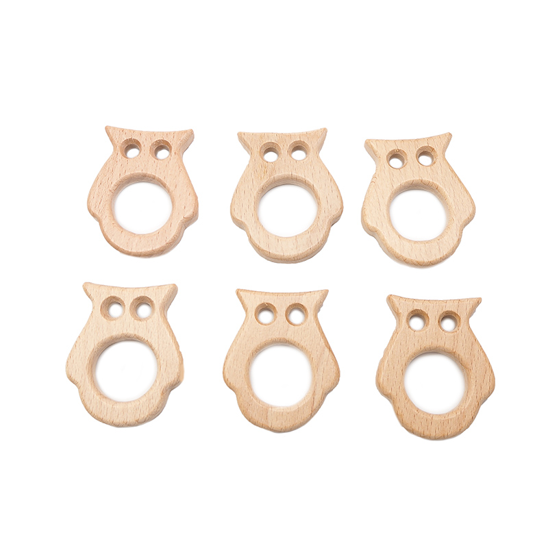 Chenkai 10pcs Owl Wooden Teeth - Baby Products Eco Friendly บทวิจารณ์และราคา