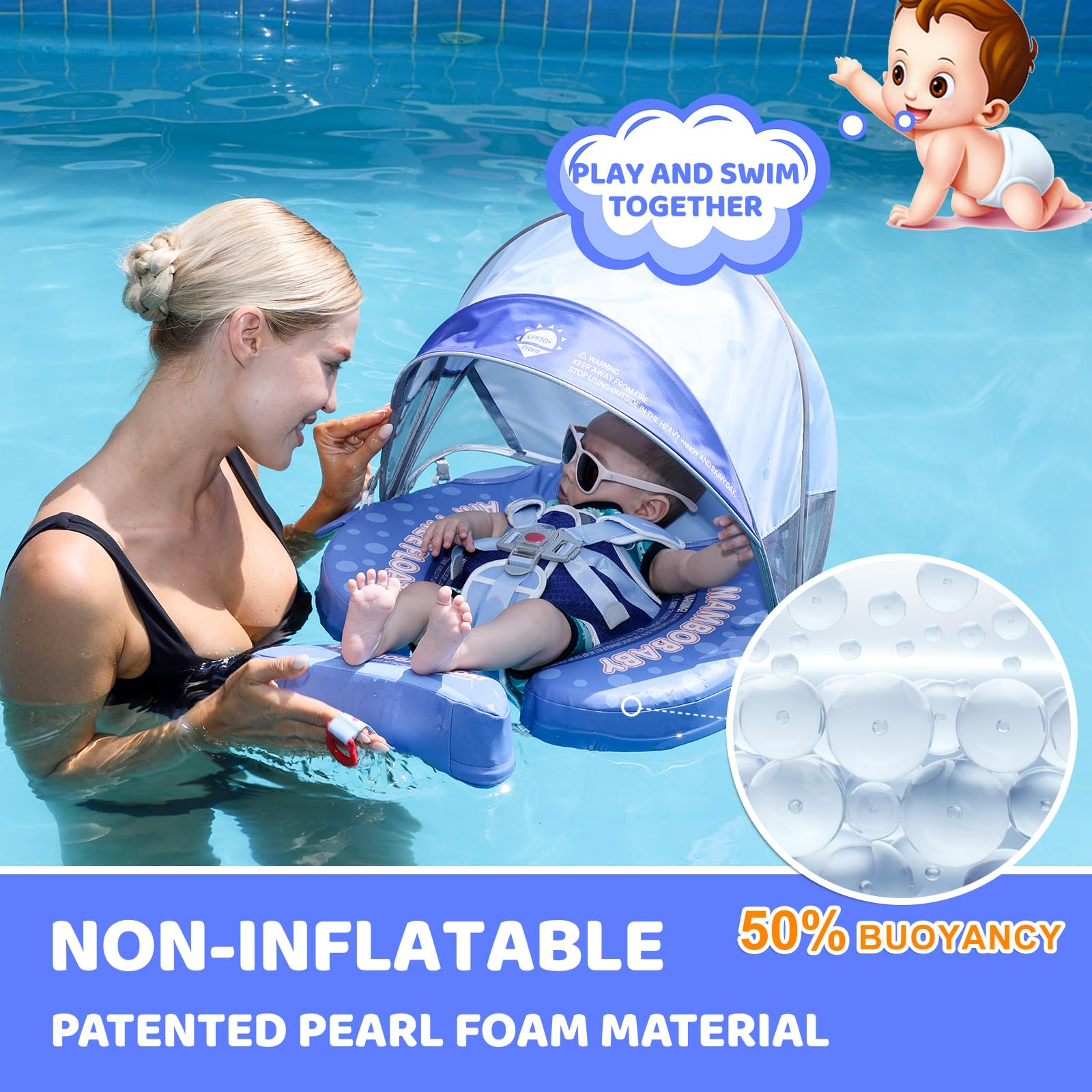 Mambobaby Float Swimming Train - Baby Swimming Floater บทวิจารณ์และราคา