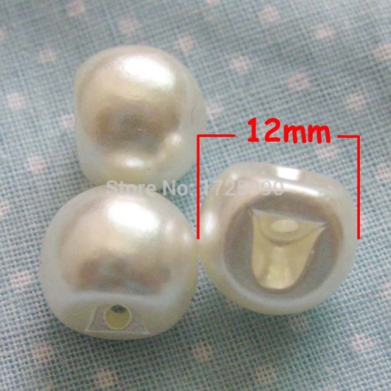 50pcs Pearl Button 12mm Round  - Baby Products Eco Friendly บทวิจารณ์และราคา