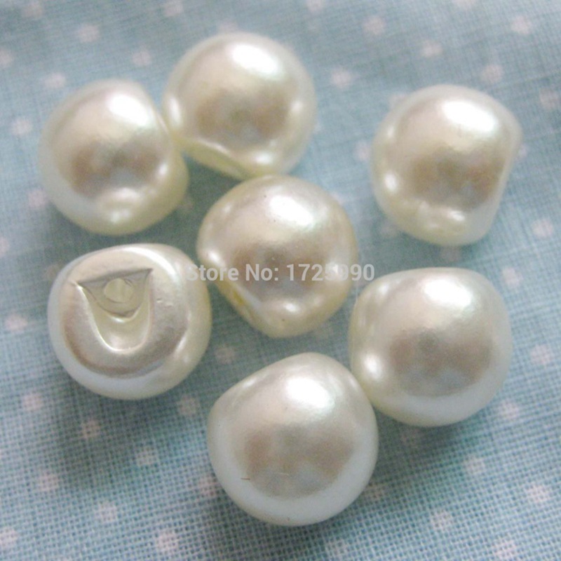 50pcs Pearl Button 12mm Round  - Baby Products Eco Friendly บทวิจารณ์และราคา