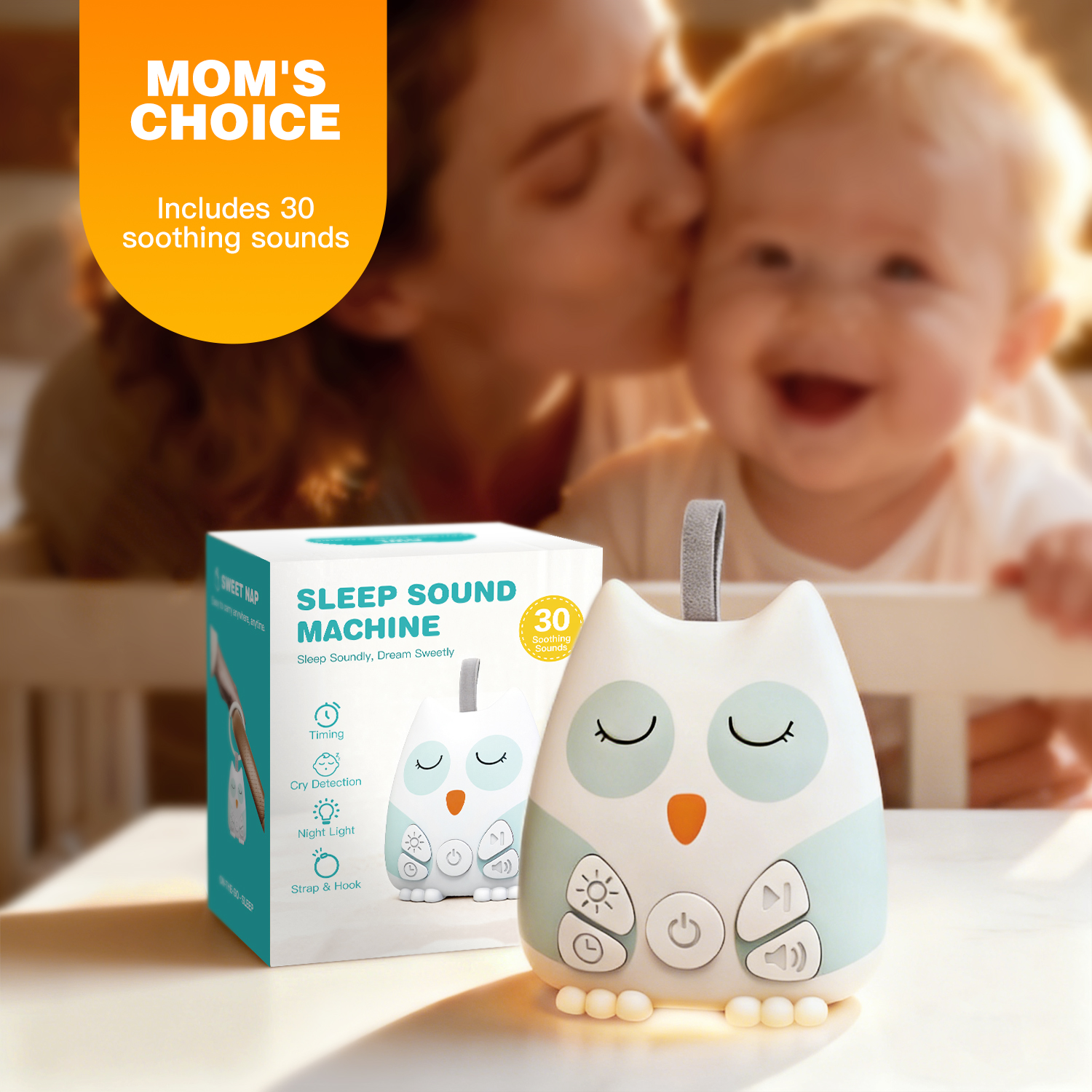 Portable White Noise Sound Mac - White Noise Machine Baby บทวิจารณ์และราคา