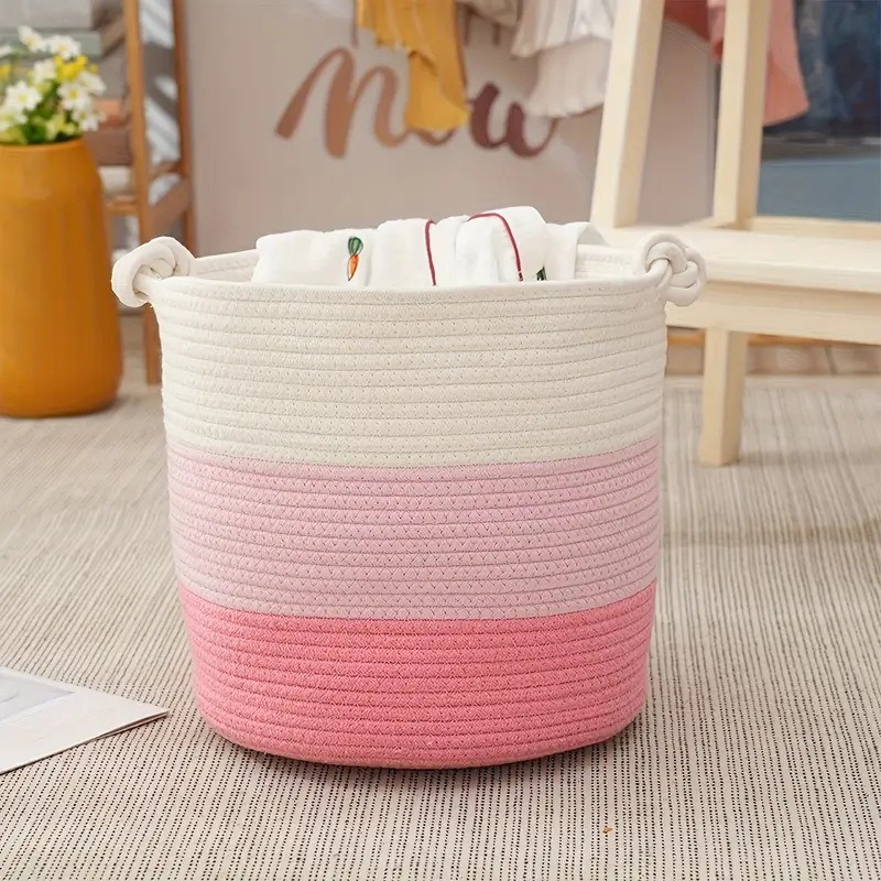 Large Woven Laundry Basket wit - Baby Products Eco Friendly บทวิจารณ์และราคา