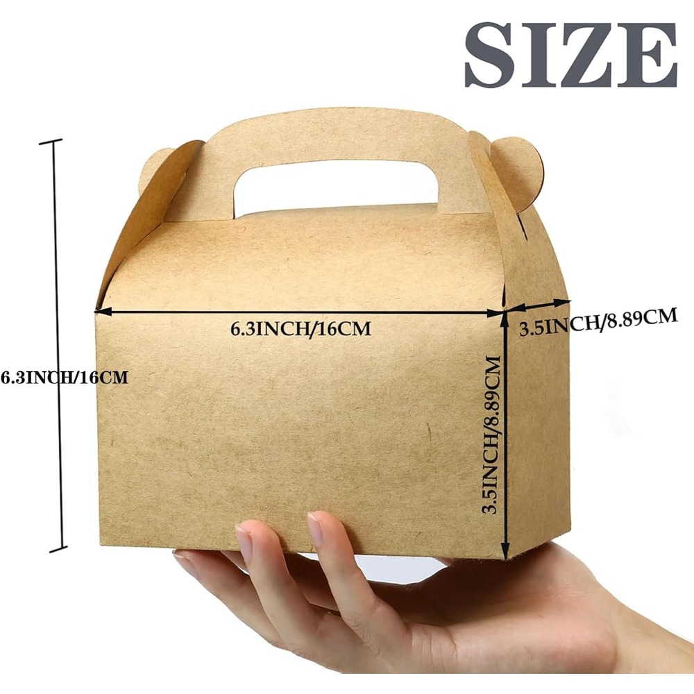 24 Brown Party Favor Treat Box - Baby Products Eco Friendly บทวิจารณ์และราคา