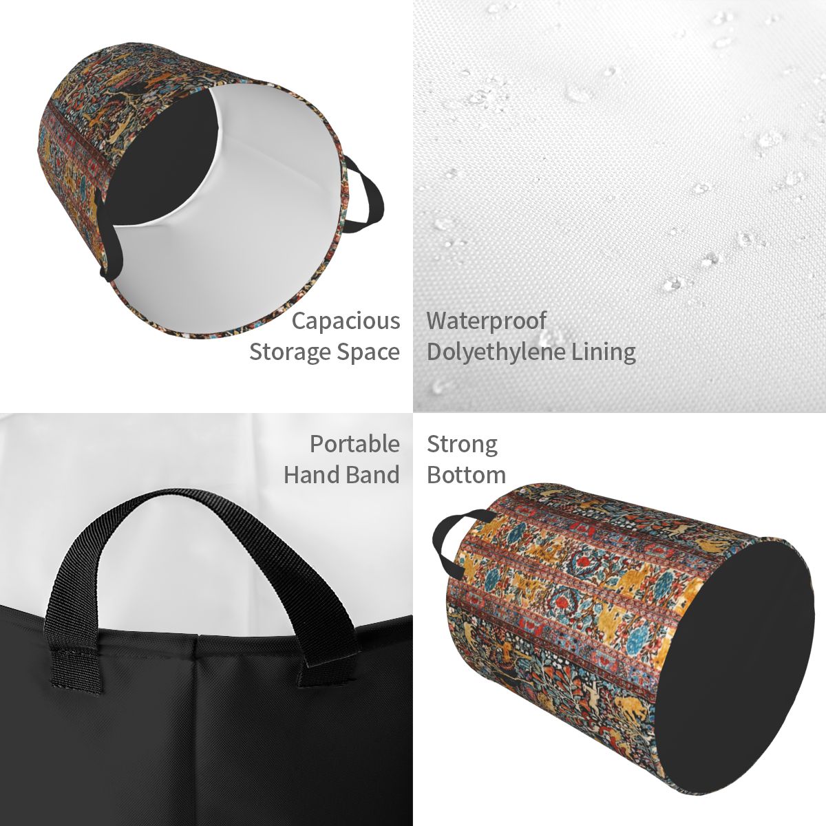 Vintage Antique Persian Carpet - Baby Products Hamper บทวิจารณ์และราคา