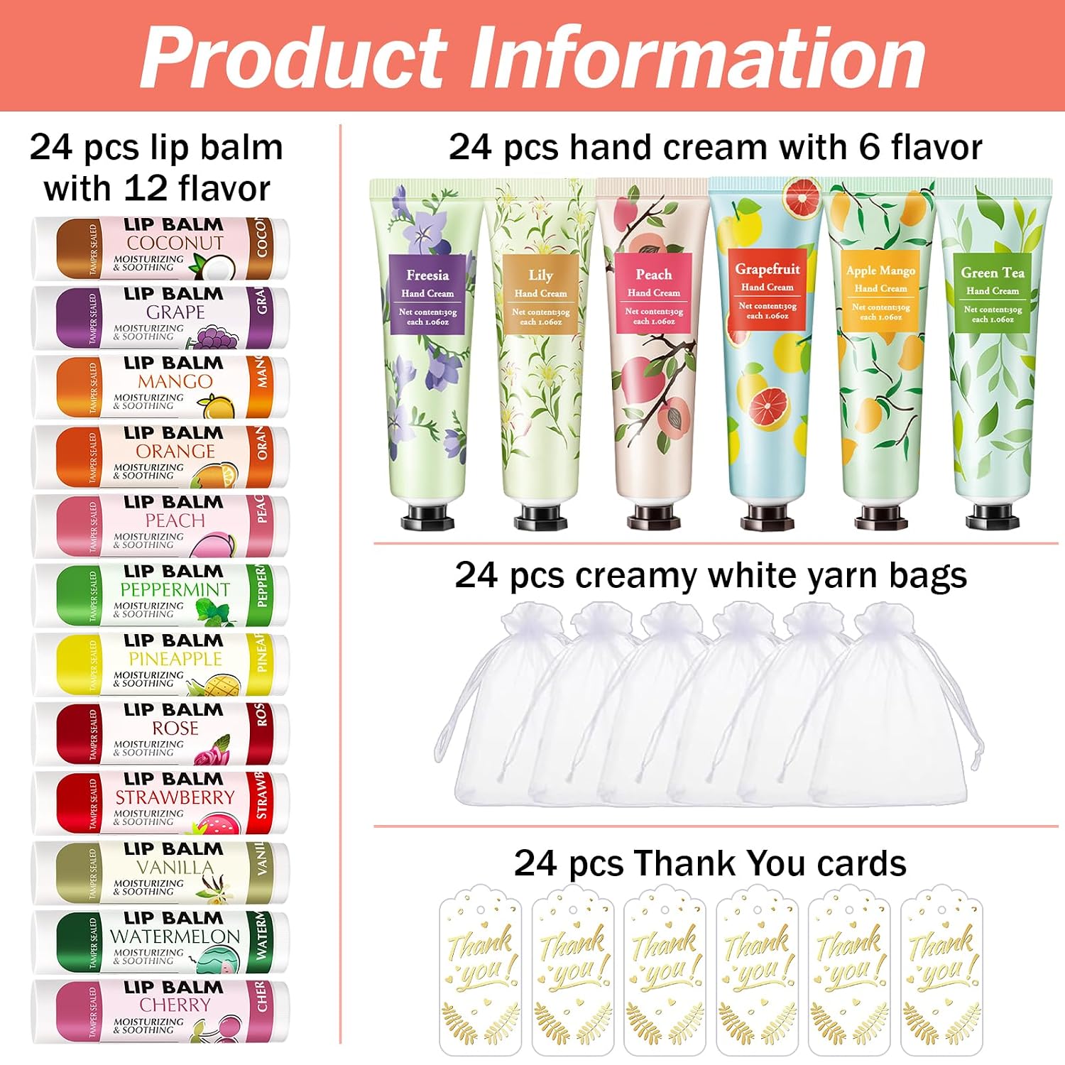 24 Sets Bulk Hand Cream and Li - Baby Products Gift Card บทวิจารณ์และราคา