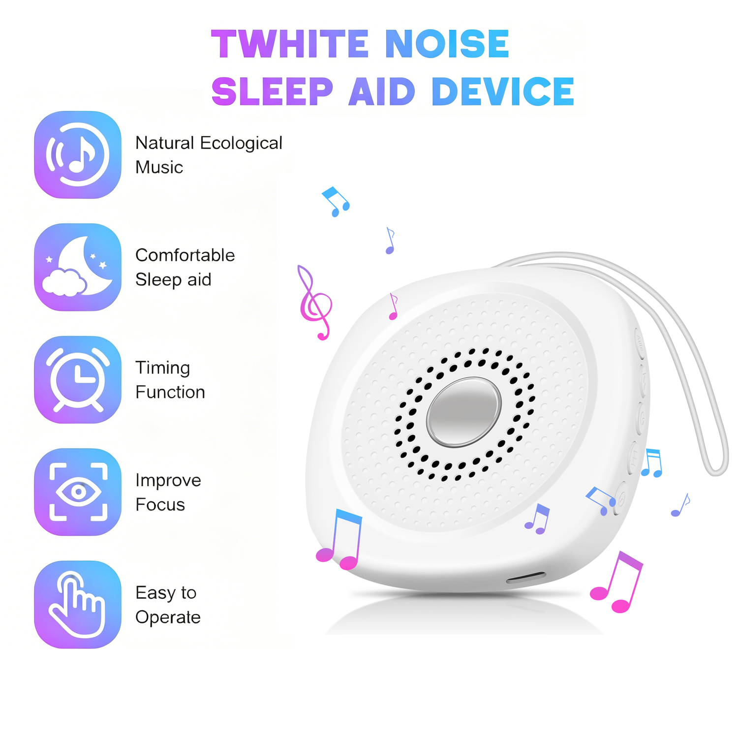 White Noise Sound Machine with - White Noise Machine Baby บทวิจารณ์และราคา