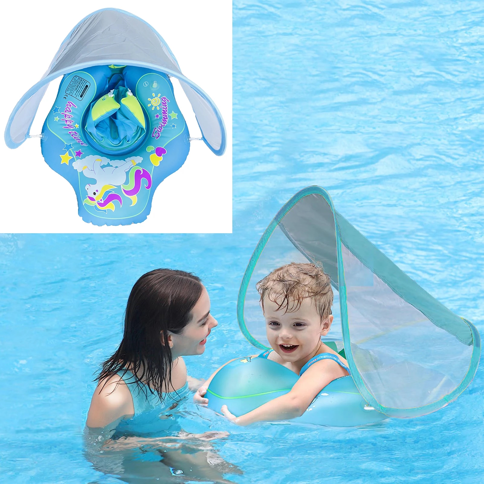 Baby Swimming Ring Inflatable  - Baby Swimming Floater บทวิจารณ์และราคา
