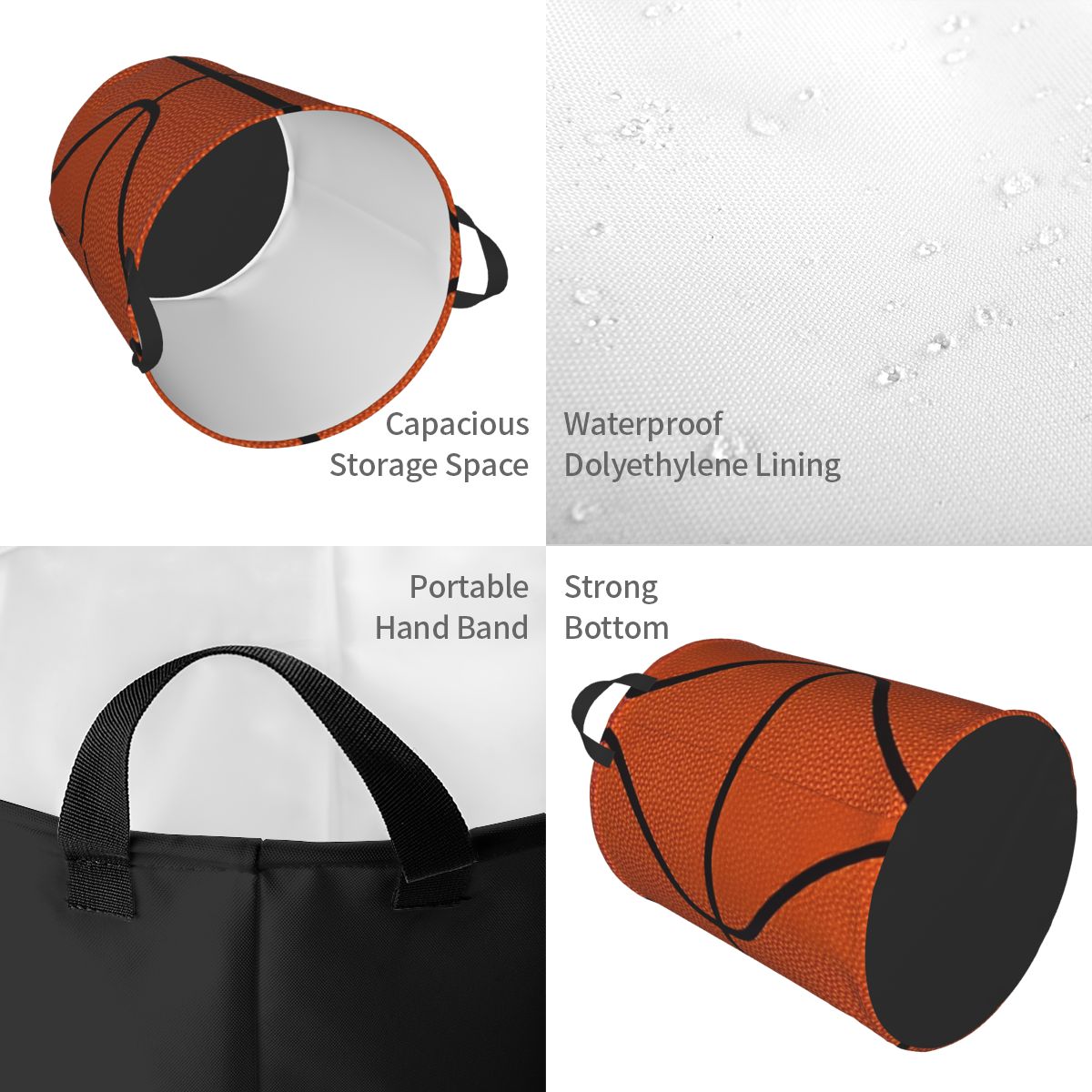 Custom Basketball Dots Round L - Baby Products Hamper บทวิจารณ์และราคา
